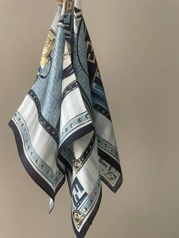 Fendi silk scarf 50X50cm E04 (4)